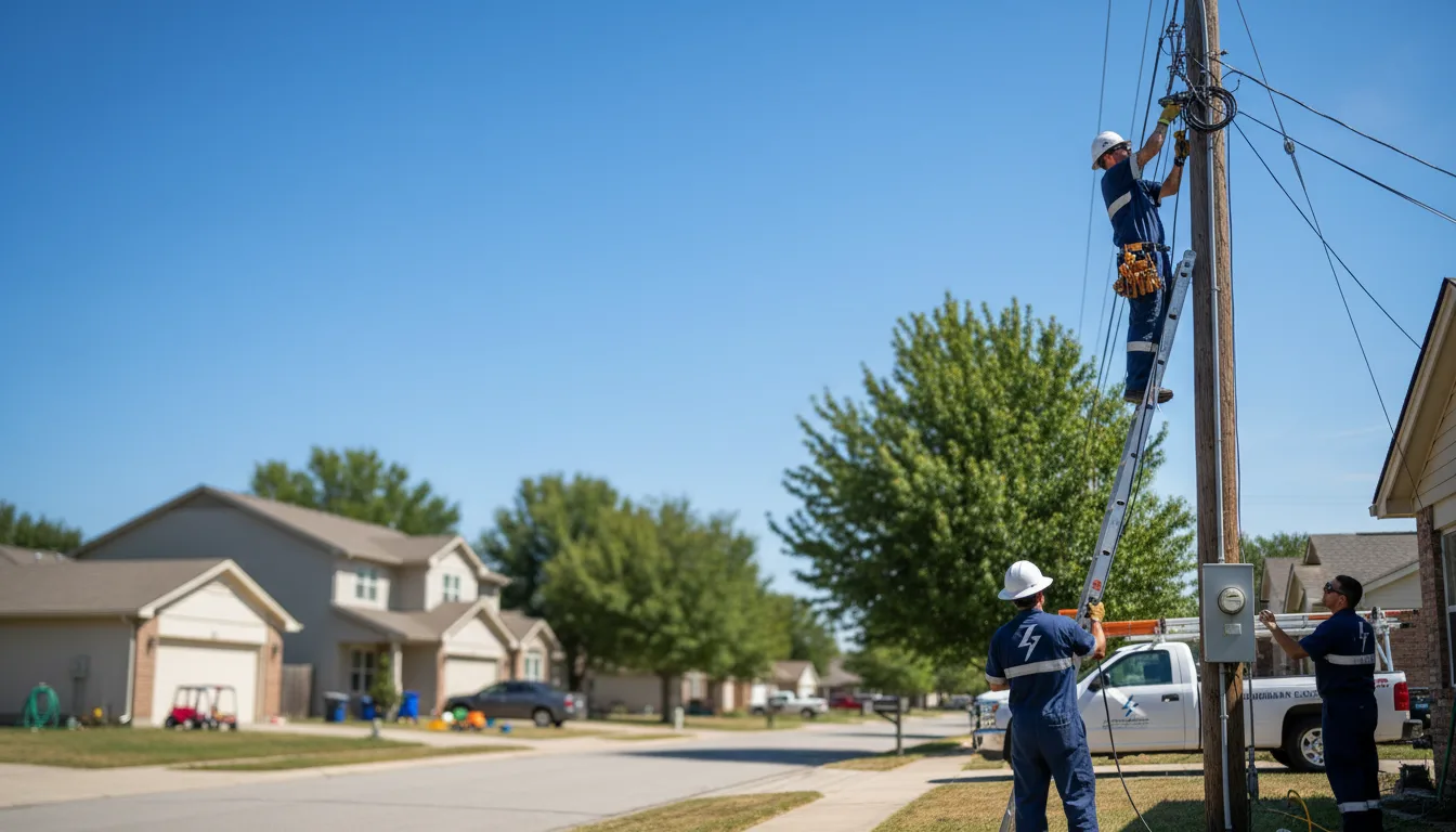 Residential electrician providing installation services in Pillager, MN
